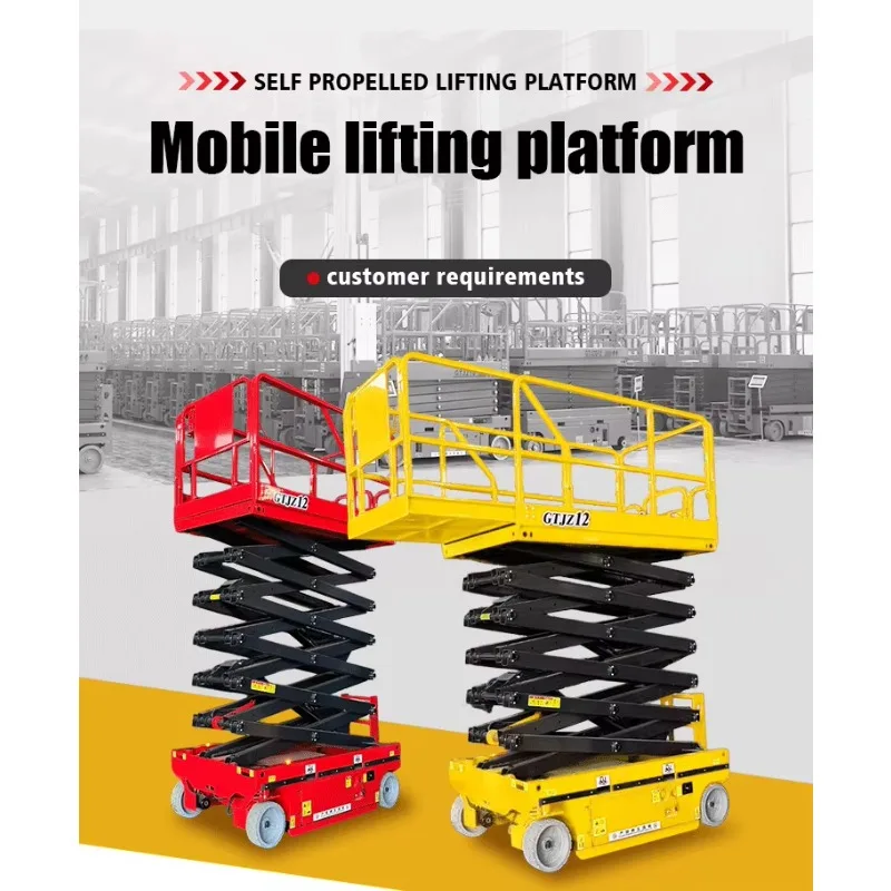 Preferential Sale Customizable 4m 6m 8m-14m Aerial Work Platform Scissors Lift Elevated Working Table