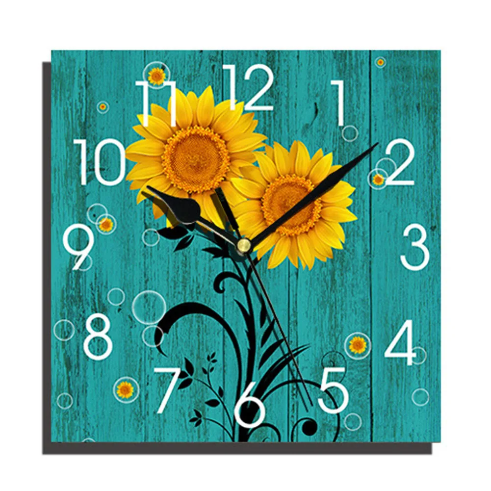 Accurate Timekeeping Silent Minimalist Design Modern Style Sleek Design Square Design Bathroom Decor Decor For Bathroom
