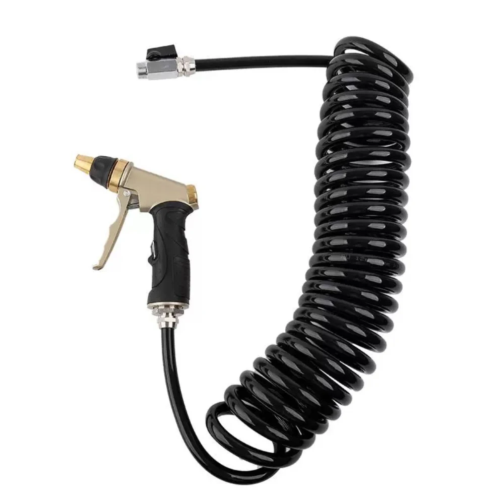 CNC Machine Tool Cleaning Spray Gun High-Pressure Water Gun Copper Nozzle G1/2 PVC Handle with 6M Hose
