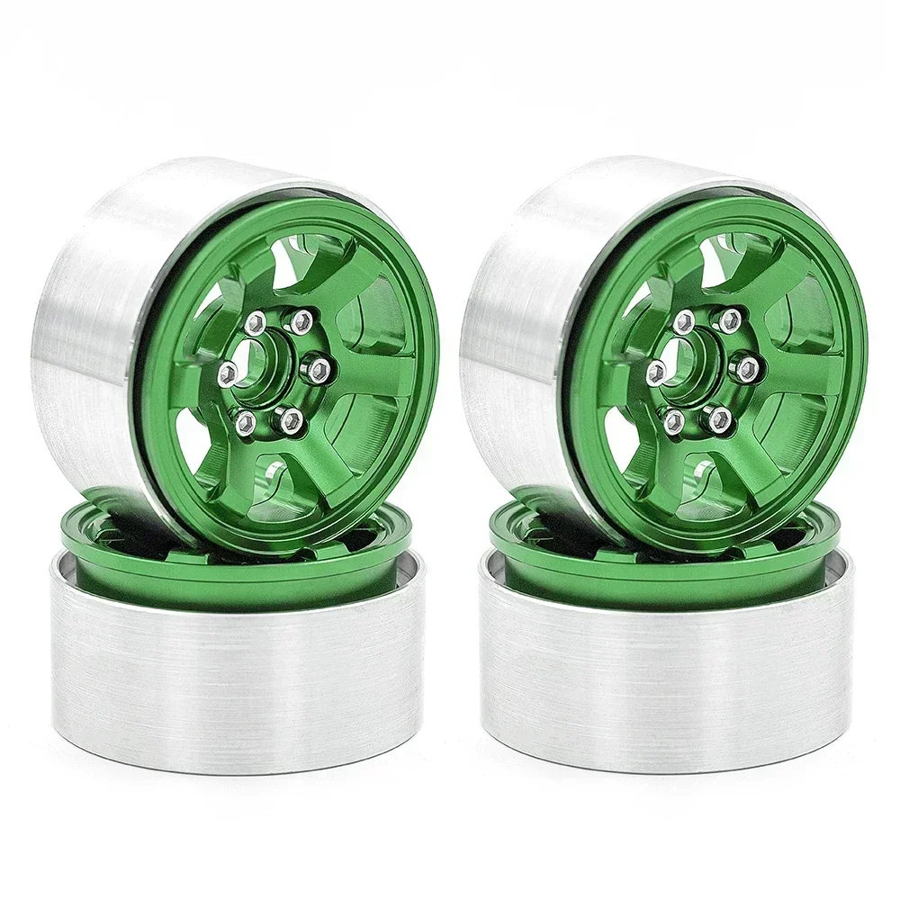 

4 шт., металлическая ступица обода колеса 1,9 для 1/10 Trxs Hsp Redcat Rc4wd WRAITH Tamiya Axial SCX10 D90 HPI, запасная часть для радиоуправляемого автомобиля