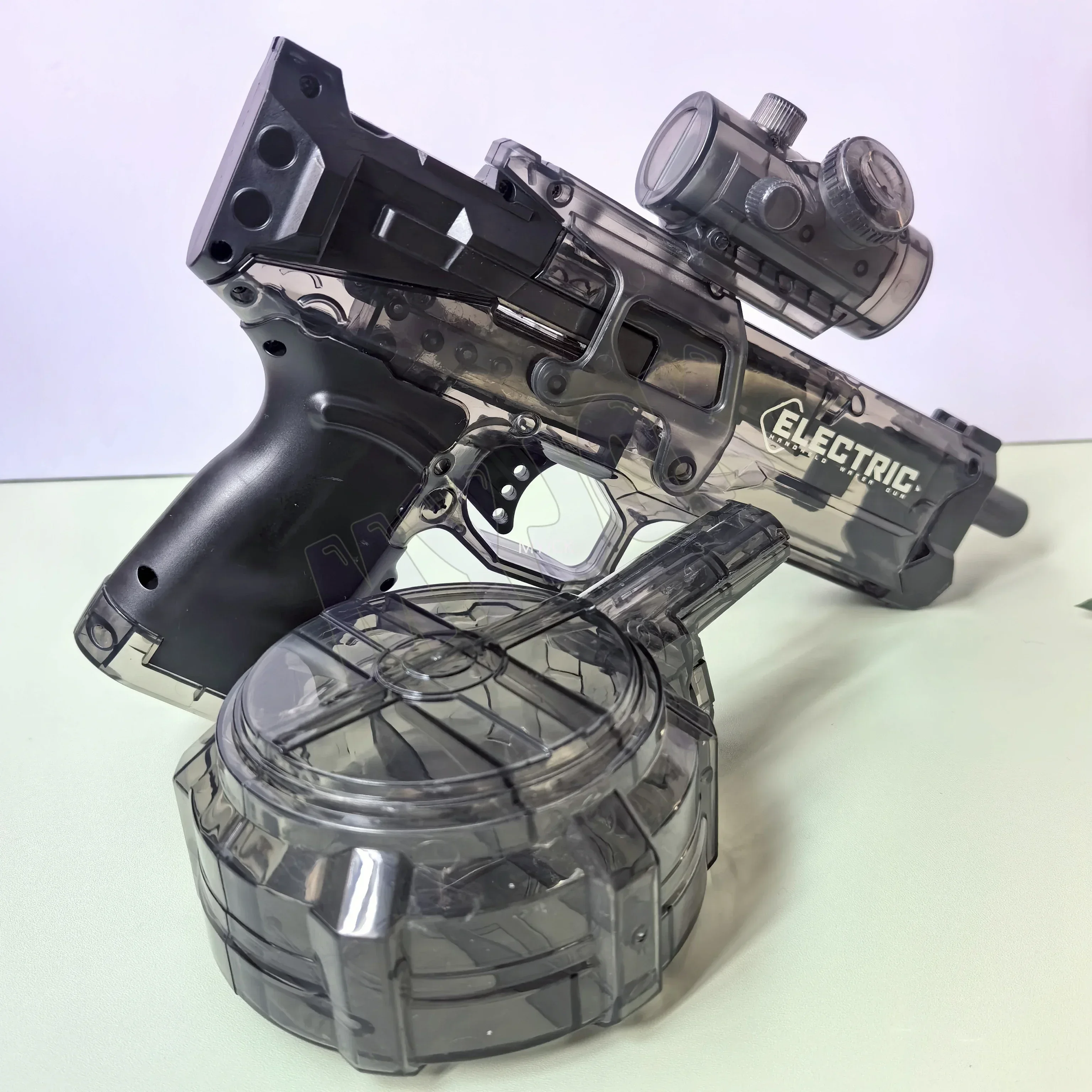 Pistola de agua eléctrica de alta presión para niños, juguetes de verano para exteriores, playa, piscina, jardín, juegos de lucha, ráfagas automáticas, regalos de pistola de agua