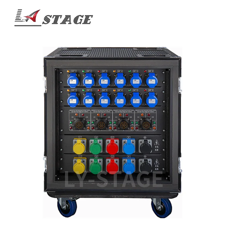 36-channel combination straight-through power cabinet (12-channel 16A+ 4-channel 19-core output)