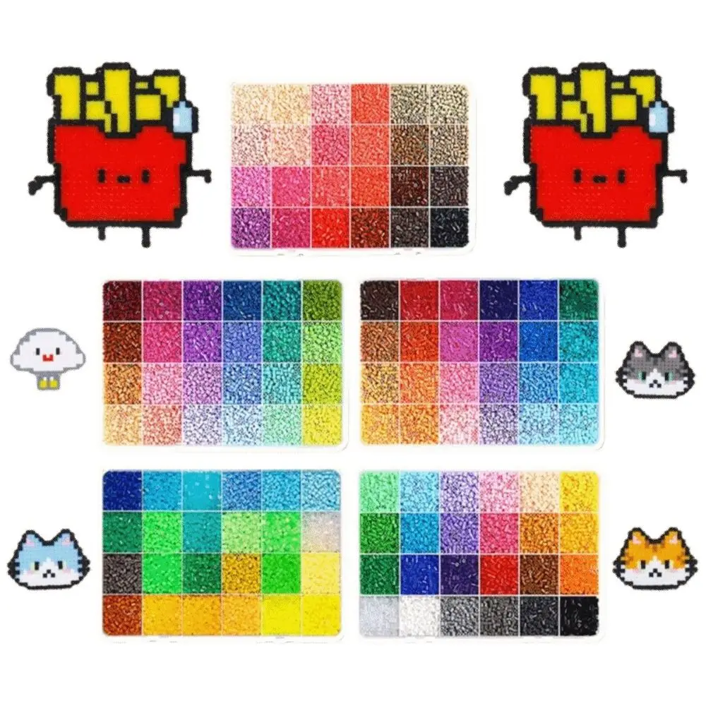 2.6mm tamanho perler hama contas de alta qualidade tridimensional fusível contas kit 48/72/96/120 cores premium pequeno feijão