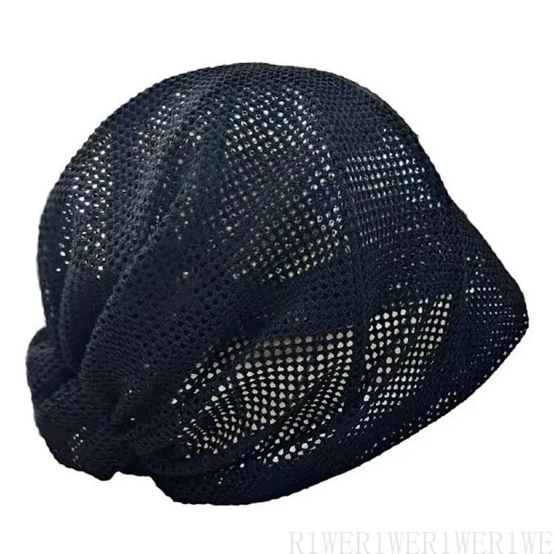 

R1WE Adjustable Lace Wigs Grip Hat Elastic Acrylic Fiber Meshes Wigs Weaving Hat