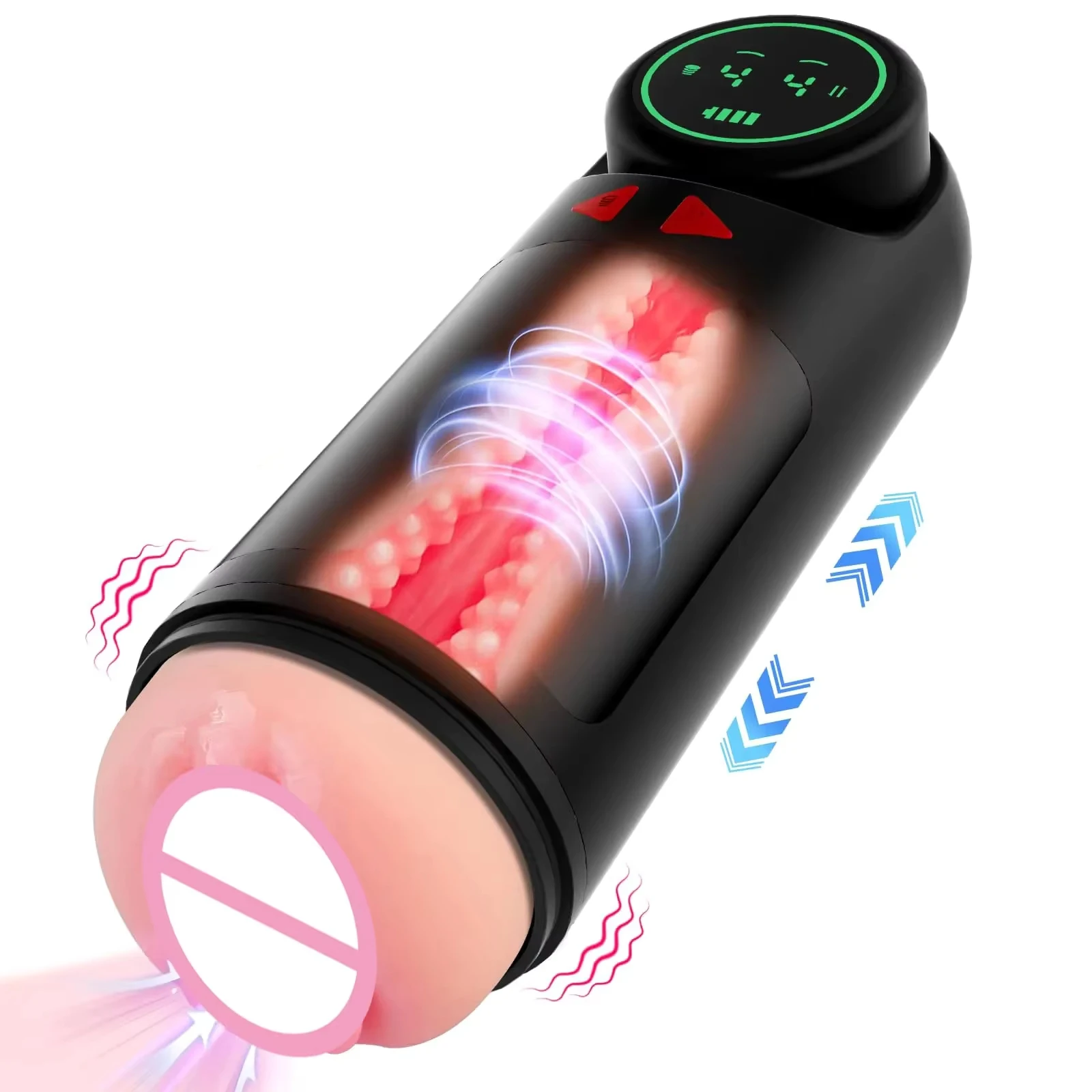 Y-Pao Vibrador Automatic Male Masturbator Adult Sex Toys LED Display Sucking Thrusting Penis Pump 3 Motors Pocket Pussy For Men
