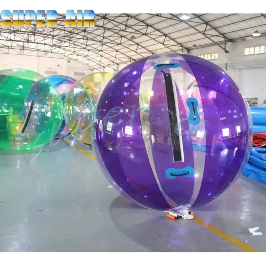 Alta qualidade 2m de diâmetro transparente inflável água andando bola água pastel rolo balão zorb bola para venda