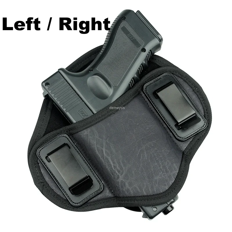 

Concealed Carry Belt Holster Right or Left Small Middle Size Handguns Case for Pistol Glock 17 19 23 32 Taurus