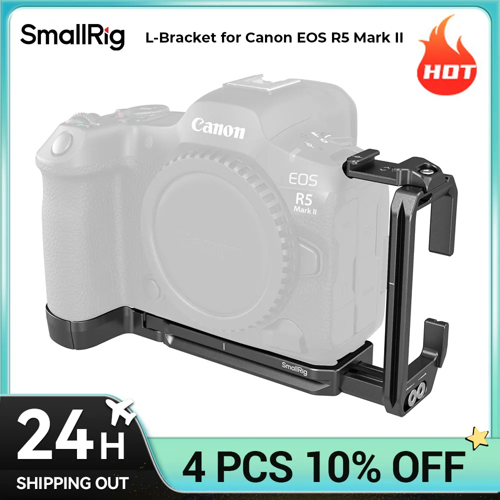 SmallRig L-Shape Mount Plate for Canon EOS R5 Mark II with Arca-Swiss Quick Release for DJI ,Arca-type Tripods 4983