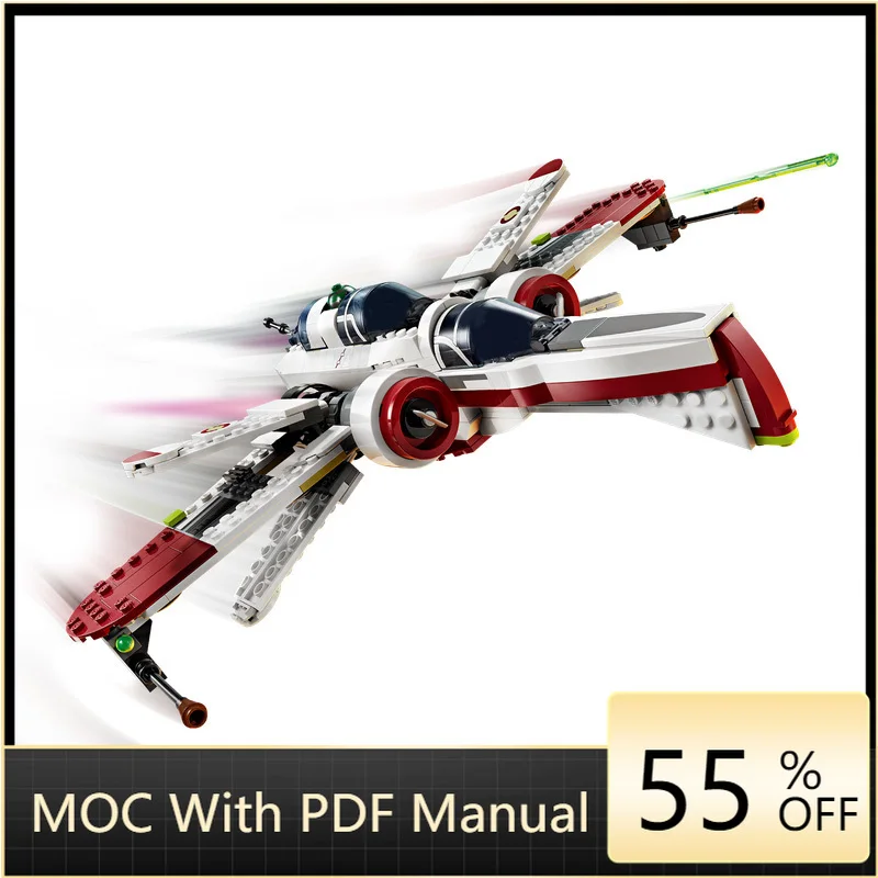 

497 шт. MOC Star Battle крутая модель Starfighter, строительный блок, кирпич, сделай сам, креативная сборка, развивающие игрушки, детские рождественские подарки