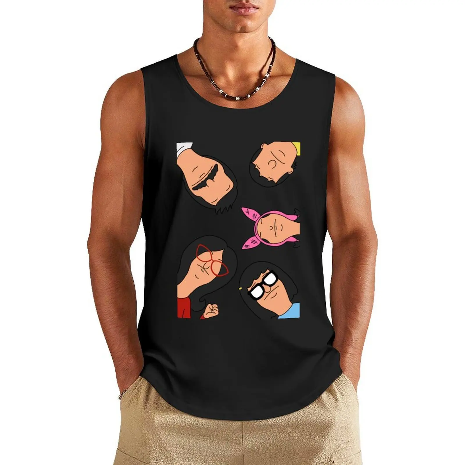 

Bob’S Burgers Tank Top gym clothes men sports clothes for men Men's gym