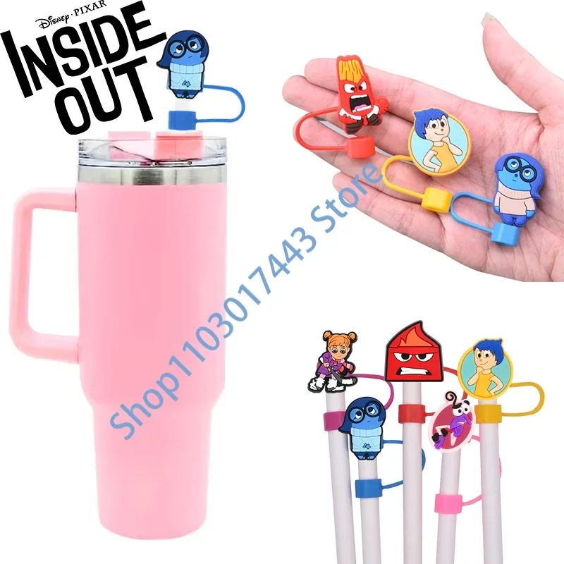 

17 Styles Inside Out 2 Disney Straw Cap Dust Plug Cap DIY Straw Decorative Accessory 10mm Universal Festive Event Party Supplies