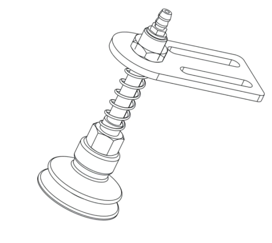 MB-D Series Manipulator Fixture Rubber Sucker Pad Silicone Vacuum Suction Cup Holder Base