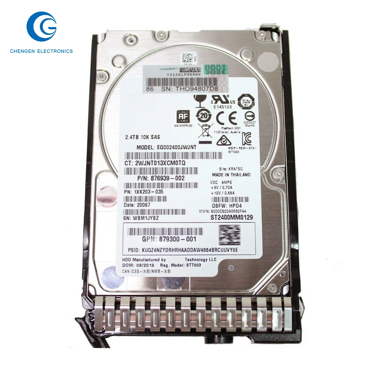 2개 고품질 Msa Eg00400Jwjnt .4Tb 10Krpm .5인치 Ds Sas-1G Sc 엔터프라이즈 G9 G10 Hdd 내부 서버 디스크