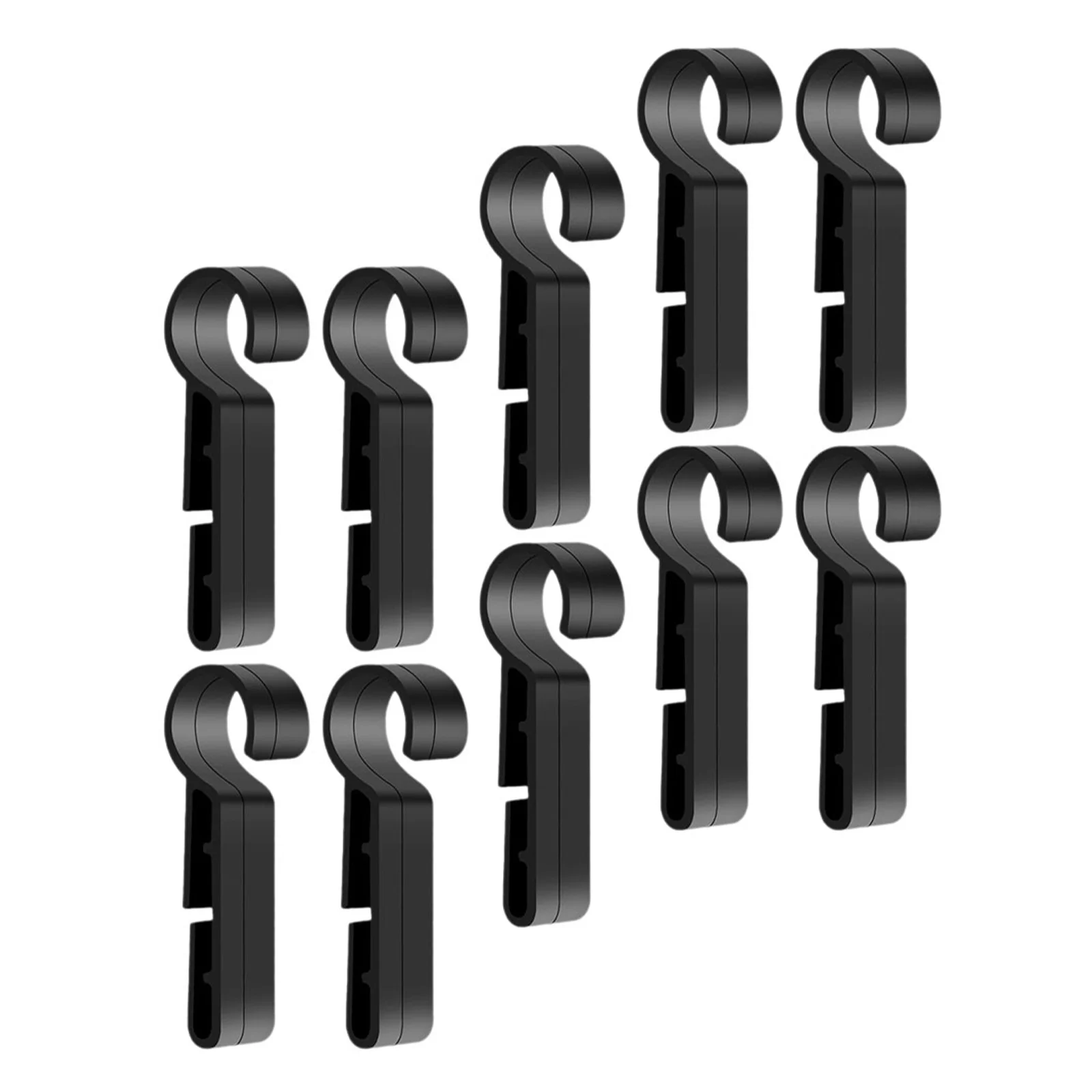 10 قطع من مشابك القبعة الصلبة للمصابيح الأمامية، حاملات تثبيت خفيفة الوزن من البلاستيك، مشابك مصباح يدوي آمنة، مشبك إضاءة قبعة صلبة #6