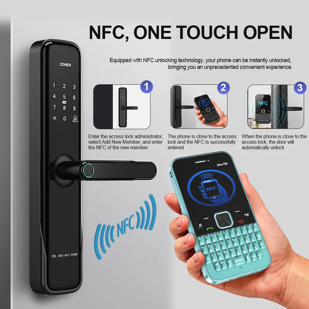 سيرفو Ultra700 4 بطاقات SIM الهاتف المحمول QWERTY لوحة المفاتيح تسجيل المكالمات سرعة الاتصال الهاتفي القائمة السوداء اللمس راديو FM 2G ميزة الهواتف المحمولة