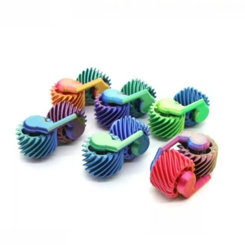 أسنان العجلة بأطراف الأصابع تململ الأسطوانة الدورية سبينر ثلاثية الأبعاد مطبوعة EDC تخفيف الإجهاد الإغاثة لعبة حسية الدوران Highpass مكافحة القلق #2