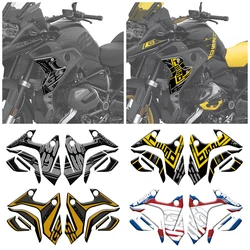 Motorcycle Radiator Guard 3D Gel Paint Protector Sticker Decal For BMW R1250GS 40 Years GS Option 719 Triple Black 2019-2023