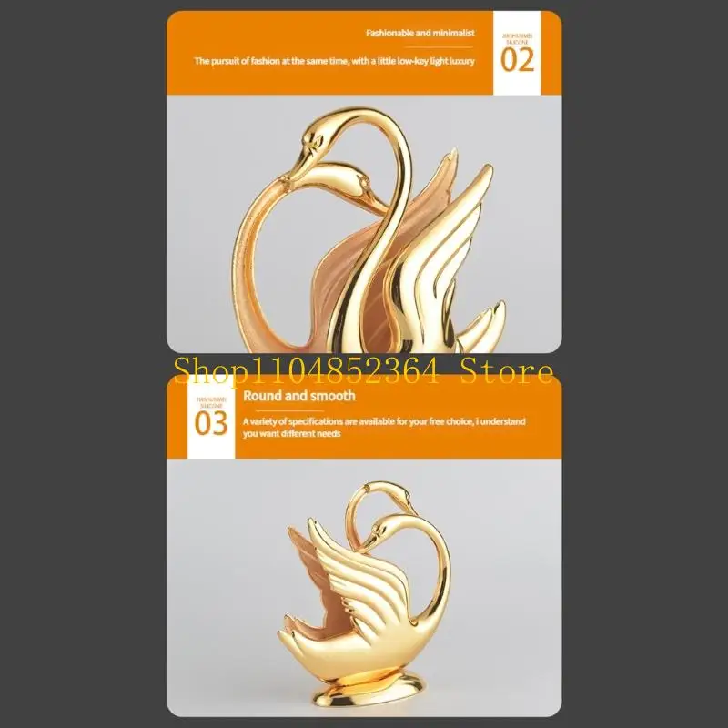 652F Zincs Spaloys Poalt Paper حامل الأنسجة الأنيقة الوقوف المنزل الديكور Rustproof Golden شكل منديل حامل منديل دائم