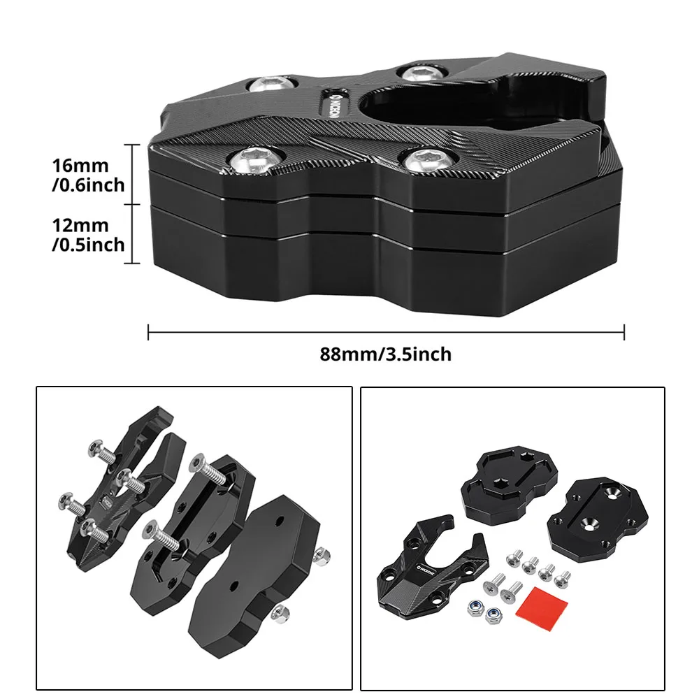 

2024-2025 For BMW R1300GS ADV R 1300 GS Adventure Kickstand Extension Plate Side Stand Enlarger Pad Replace Number 4653 1638616