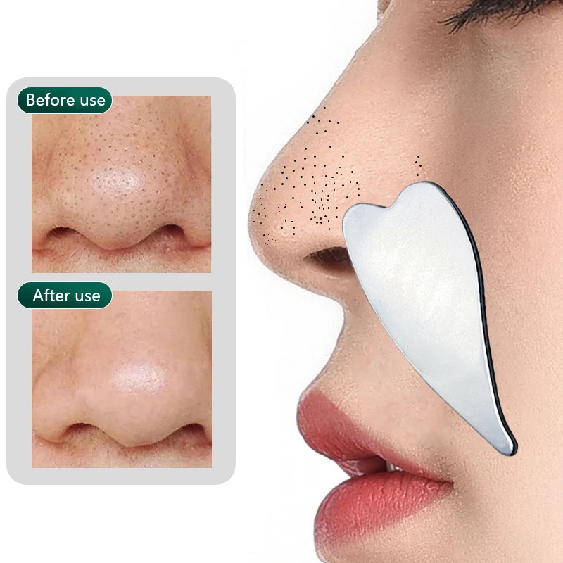 Stainless Steel Blackhead Scraper Manual Pore Cleaning Shovel Remove Blackheads And Pimples Facial Skin Cleaning Board Massage