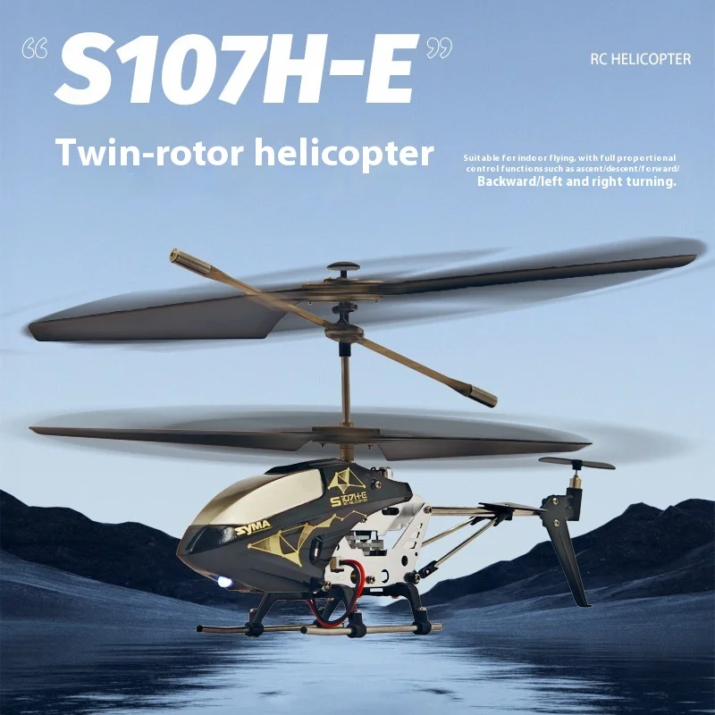 

NEW S107h-E Indoor Children'S Remote-Controlled Aircraft Dual Propeller Helicopter Multifunctional Simulation Model