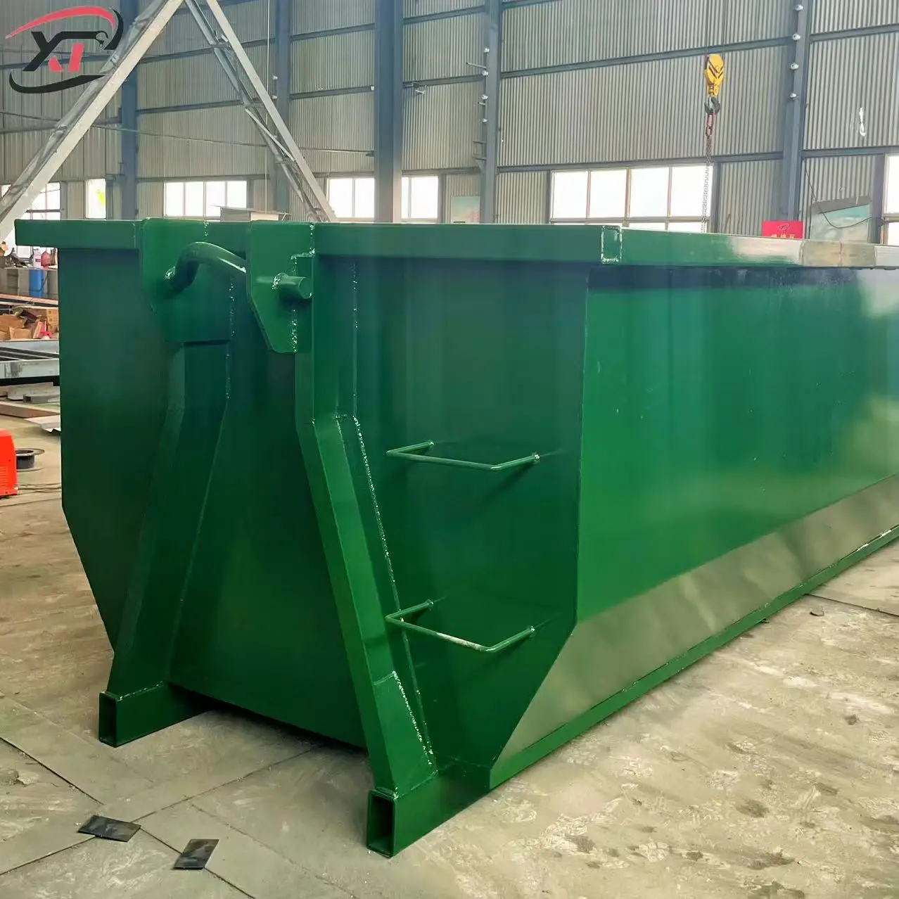 Flexible Hook Lift Dumpster for Recycling and Waste Collection