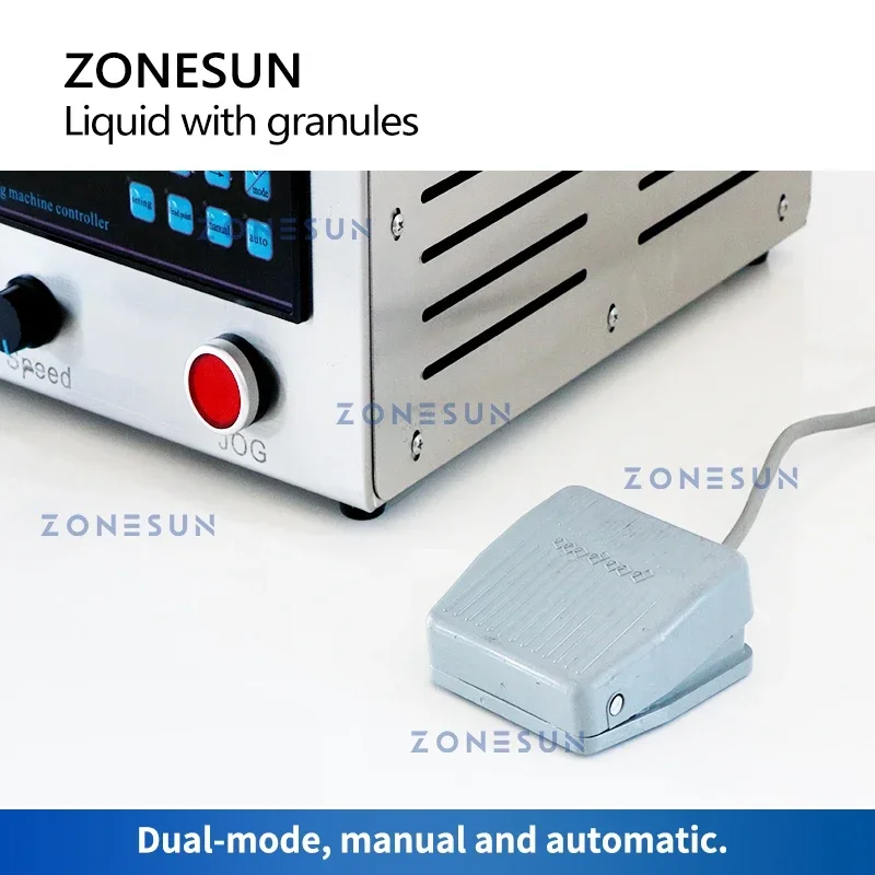

ZONESUN ZS-RXB1 Универсальная машина для розлива жидкостей и паст, для соусов, джемов, в бутылки и банки, с гибким импеллерным насосом, для соков и молока