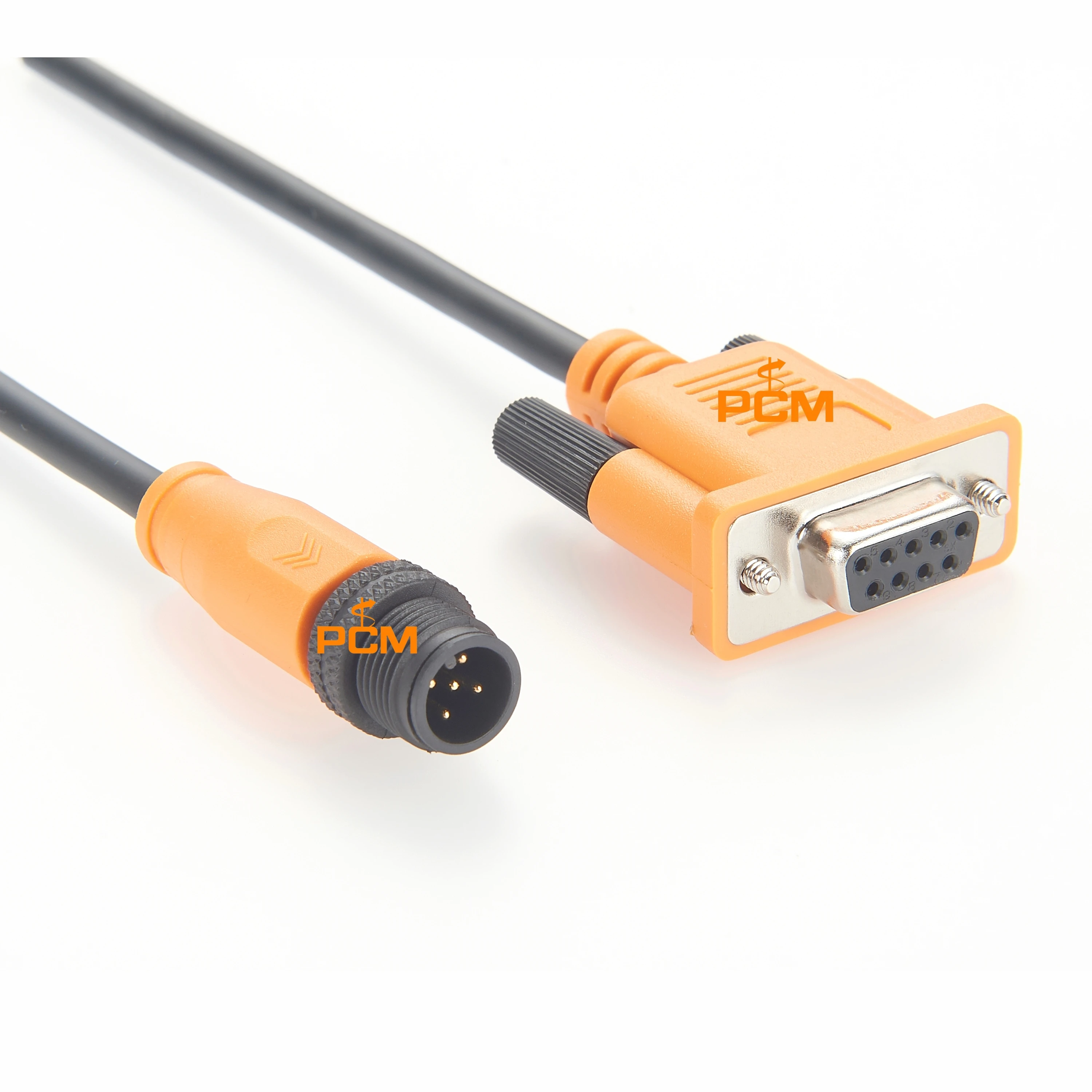 IP67 M12 A-code 5-pins mannelijk naar DE-9 D-sub DB9 adapterkabel voor RS232 CANopen CAN Bus N2K DeviceNet Sensor PLC Barcodescanner