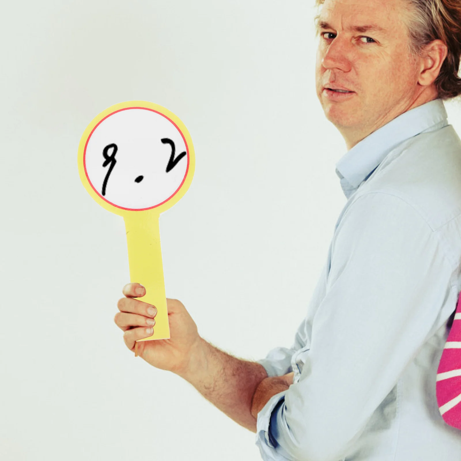 10 قطعة مجداف السبورة البيضاء المحمولة الجافة القابلة لإعادة الاستخدام لوحة التصويت في الفصول الدراسية المحمولة لوحة النتائج للطلاب المعلم