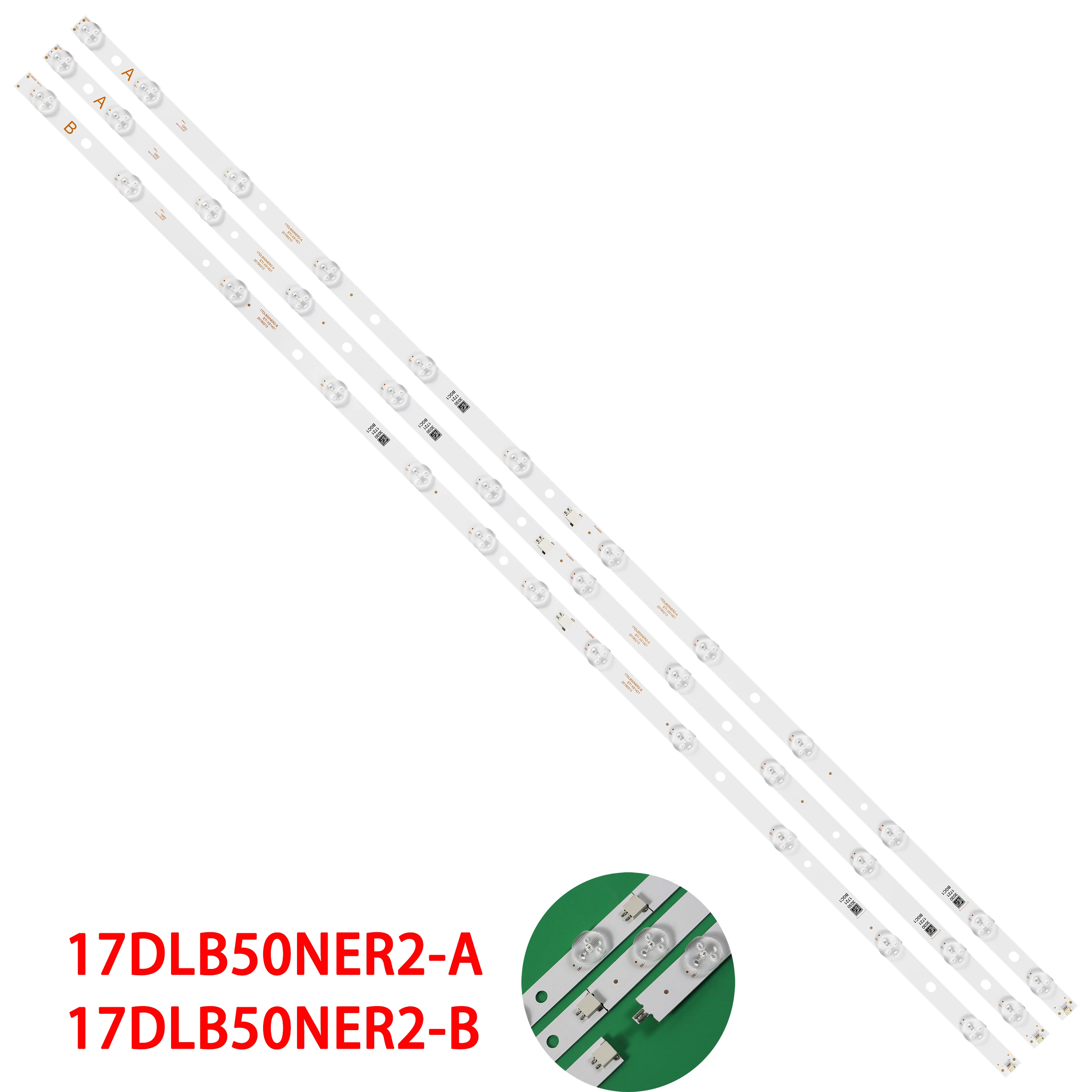 

LED Backlight Strip For 17DLB50NER2-A 17DLB50NER2-B 30101721 30101722 VES500QNDP-2D-N42 50U2963DB 50HK5100