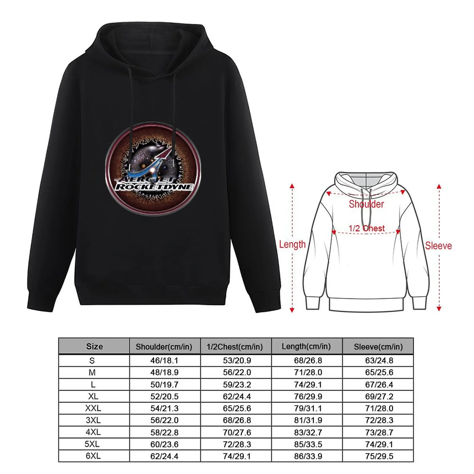 Aerojet Rocketdyne Logo with the Universe! Pullover Hoodie winter clothes anime clothing mens clothing autumn new in hoodies