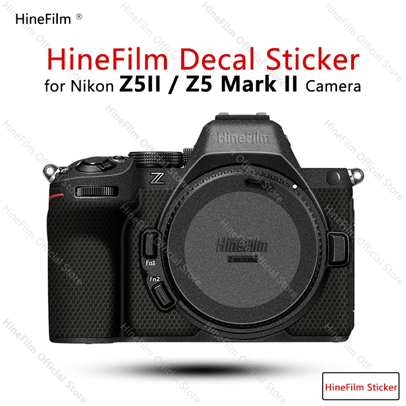 Hinefilm pele para nikon z5ii câmera adesivo z52 câmera premium decalque pele para nikon z5 mark ii câmera pele z5 ii envoltório capa filme