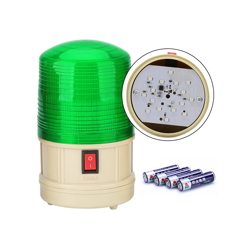 Battery Powered  LED Flashing Light Lamp Alarm Lamp For Outdoor Warning at Night, Road Failure Warning Signal Lights