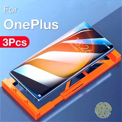 3Pcs For Oneplus 13 12R 12 11 10 9 8 Pro ACE 3 2 Screen Protector Accessories Protections Protective With Install Kit Not Glass