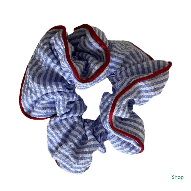 Dropship Striped Scrunchy Kucyk Holder Elastyczna opaska do włosów dla kobiet Wszystkie pasujące gumki do włosów