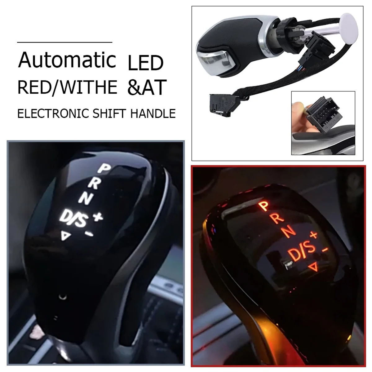 Red LED Gear Shift Head for Volkswagen CC Jetta Golf MK6 MK7 Tiguan Passat Sagitar Electronic Shift Handle