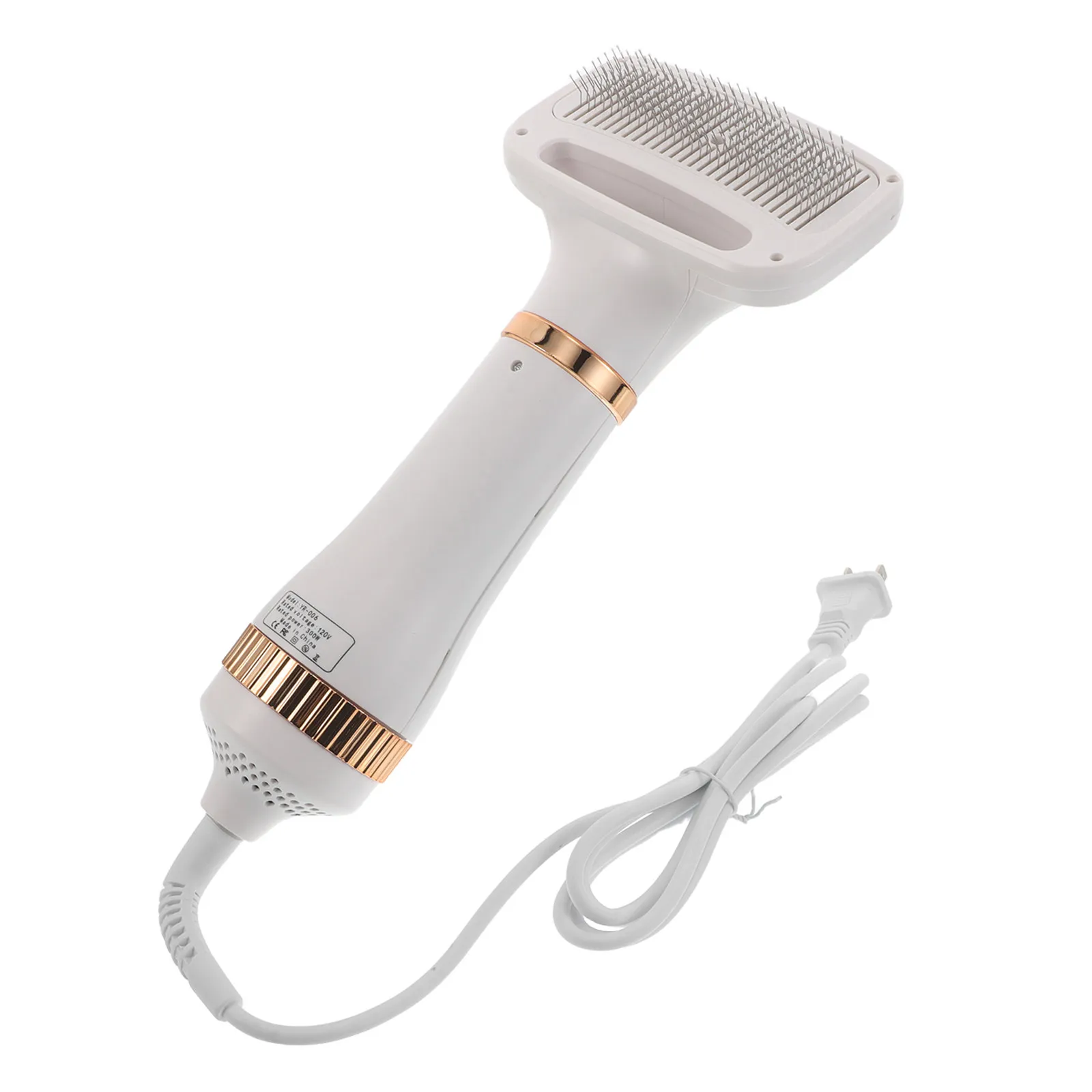 

Dog Blow Dryer with Slicker Brush 2-in-1 Pet Grooming Hair Dryer Adjustable Temperature Portable for Small Medium Dogs Cats