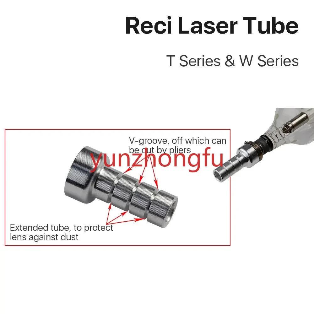 

Reci W2/T2 90W-100W CO2 Laser Tube Wooden Box Packing Dia. 80mm/65mm Engraving Cutting Machine S2 Z2