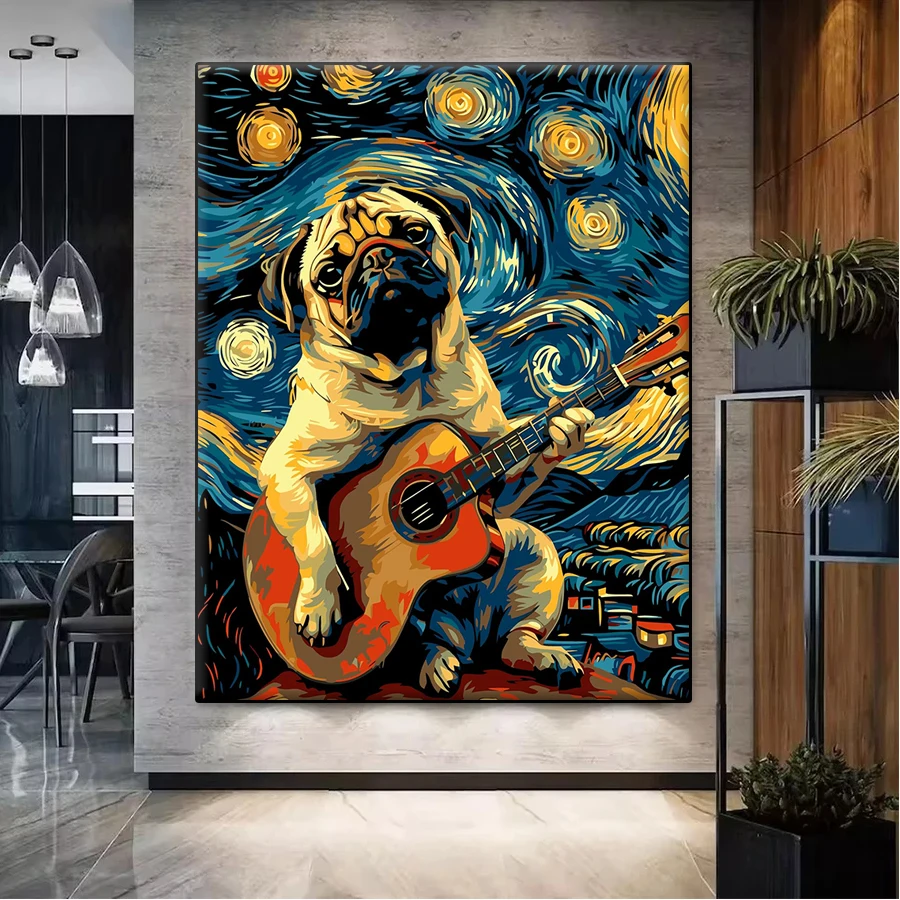 

Алмазная мозаика: Звездное небо, интересные животные, собаки, крестиком вышитые алмазные картины, декор для дома