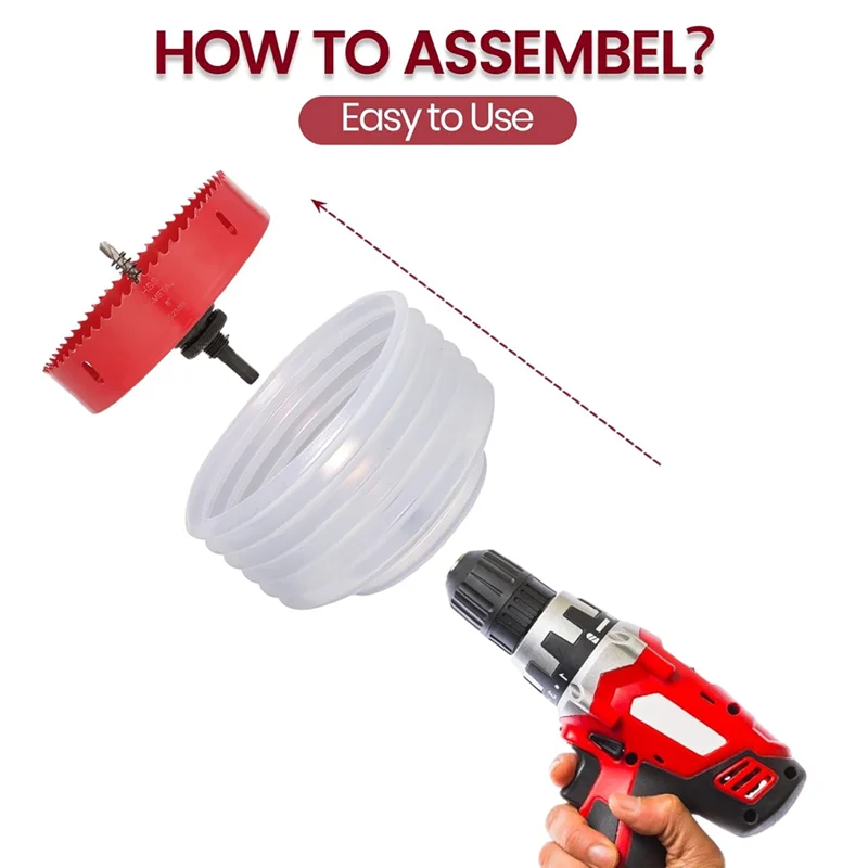 

Кольцевая пила 4 дюйма/102 мм и 6 дюймов/152 мм с оправкой для утопленного освещения по дереву, гипсокартона, металла-AT64