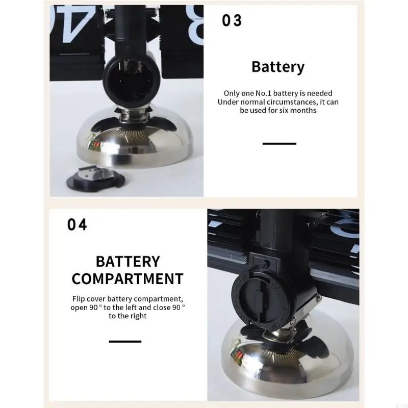 

97QD Classical Mechanical Clock Vintaged Designing Desk Timepiece Table Clock