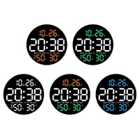 Large Screen Digital Clock with Remote Controlled 10inch Led Wall Clock with Alarms Timer Date Week Temperature Humidity