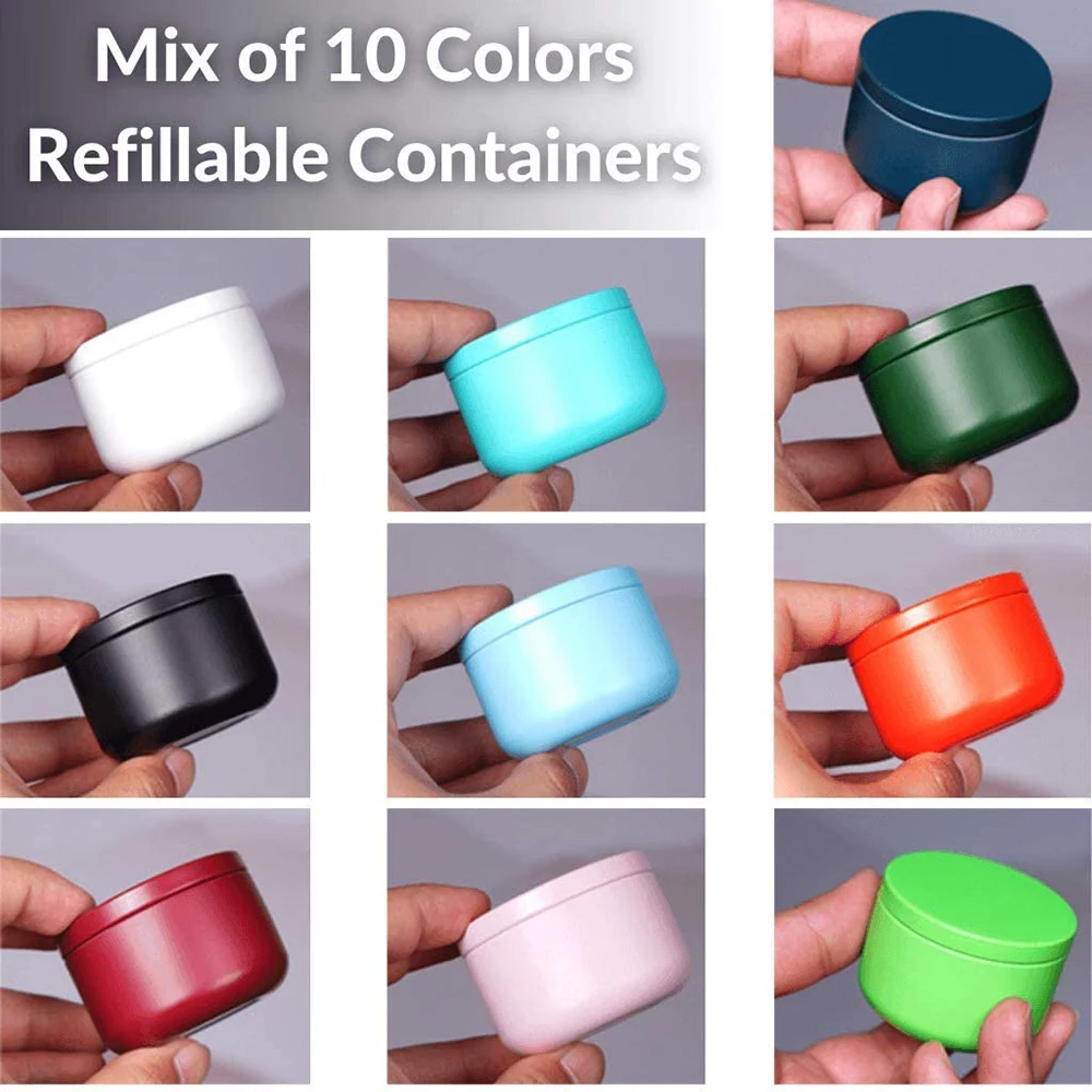 Tea Can with Airtight Lids Tinplate Tea Storage Containers Mini Portable Box Candle Making Sealed Tins Jewelry Coffee Spices Box