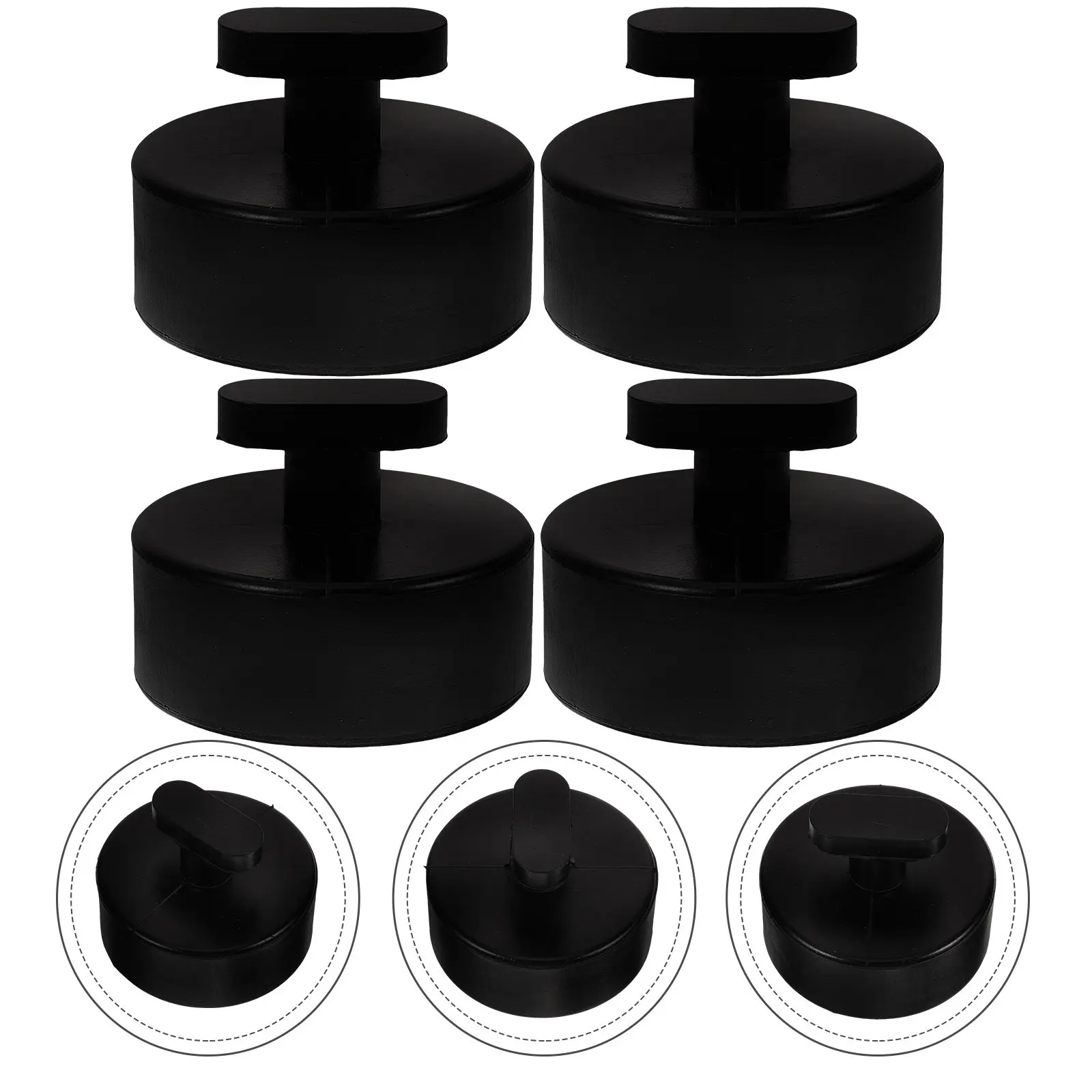 

Комплект из 4 резиновых подушек для домкрата, легкие портативные опоры для подъемников, улучшающие устойчивость при подъеме транспортных средств