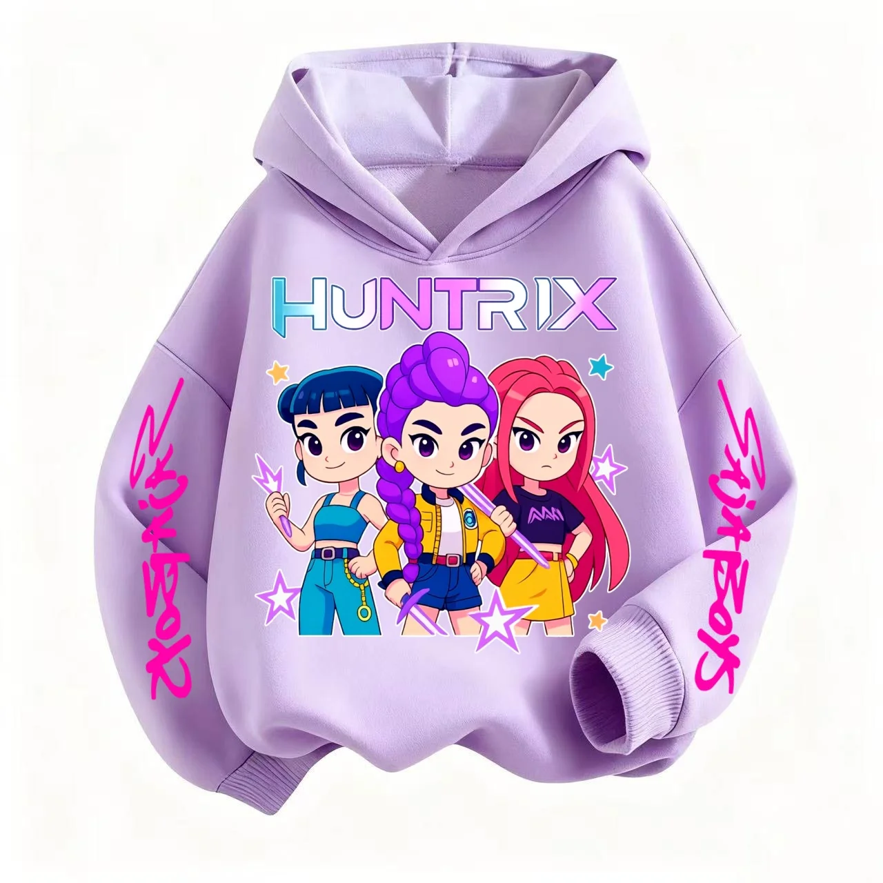 

KPop Demon Hunters Huntrix короткие толстовки детская повседневная модная одежда куртка для маленьких мальчиков толстовки для девочек кофты детская верхняя одежда