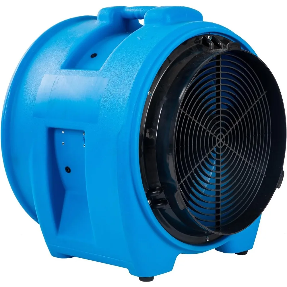 16-Inch Axial Blower Exhaust Fan - 1HP, 5000 CFM, 200pa, Durable, Stackable, Ductable for Efficient Ventilation