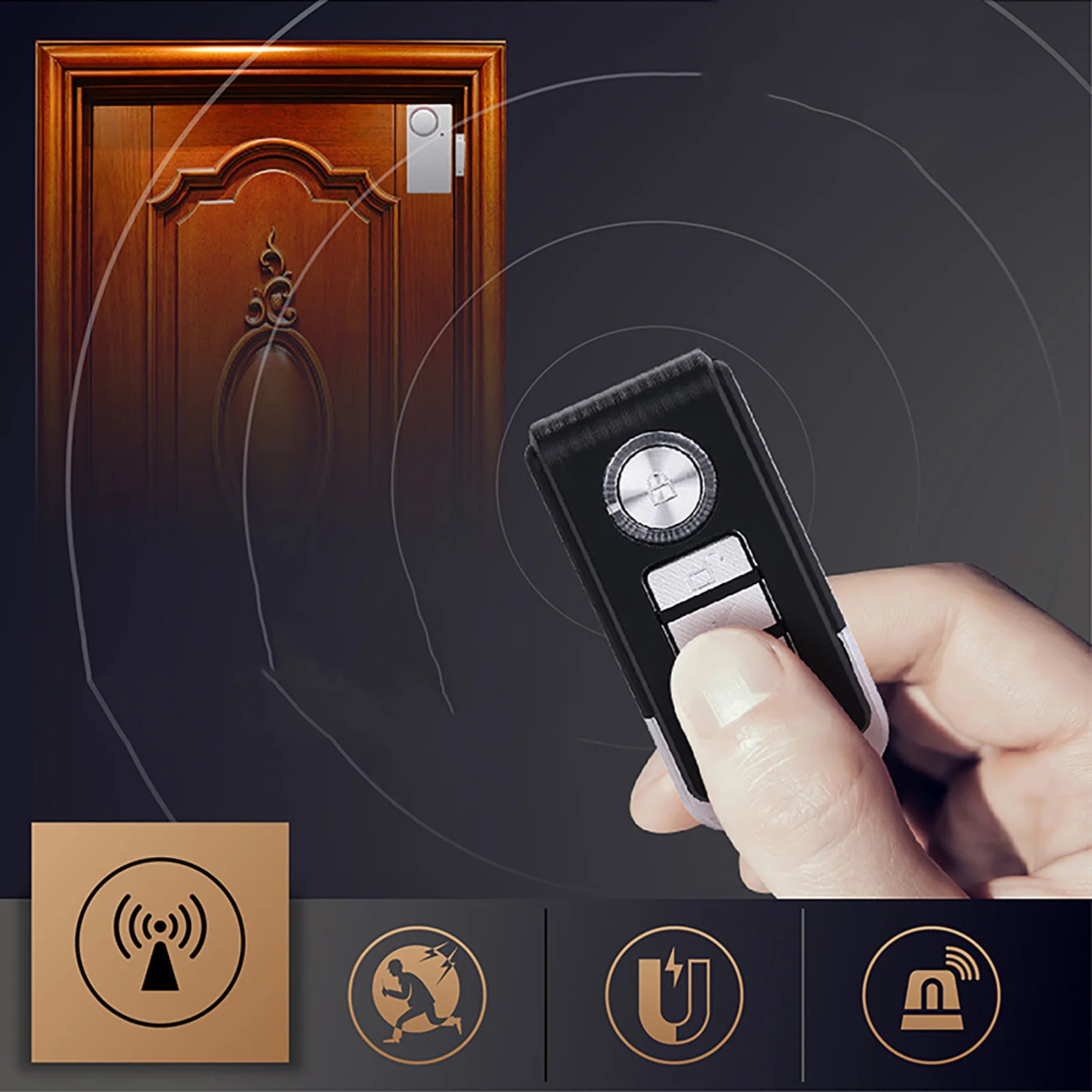 Door Window Sensor Alarm 108dB Large Volume Wireless Remote Control Magnetic Induction Detector Home Security Burglar Alarm