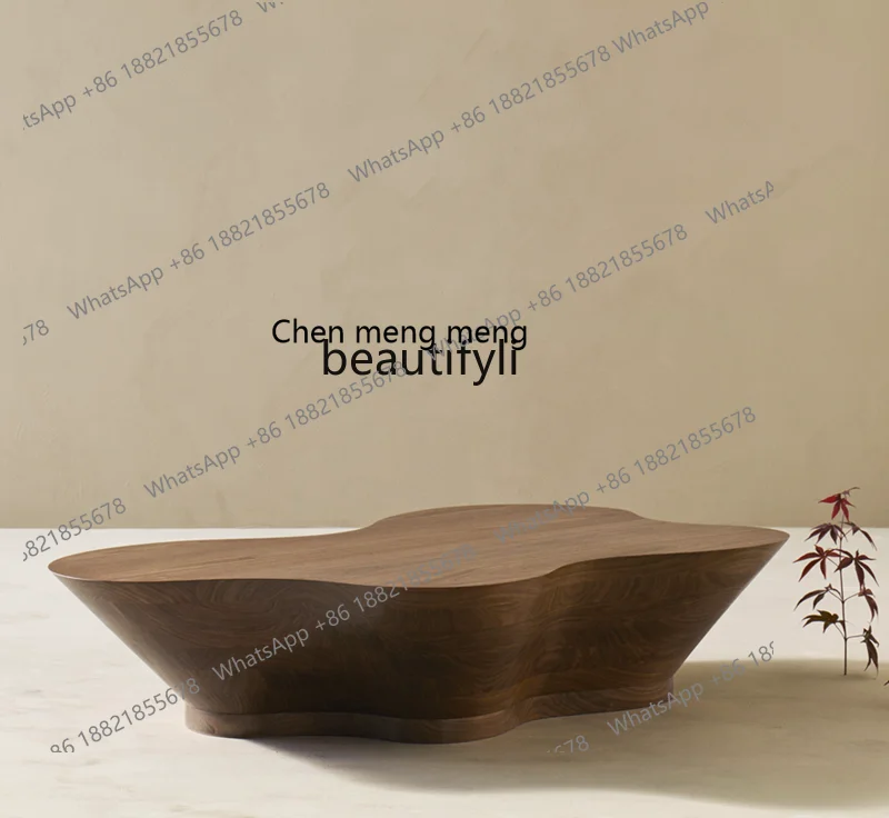 

Retro solid wood coffee table art medieval coffee table creative personality Italian coffee table Nordic