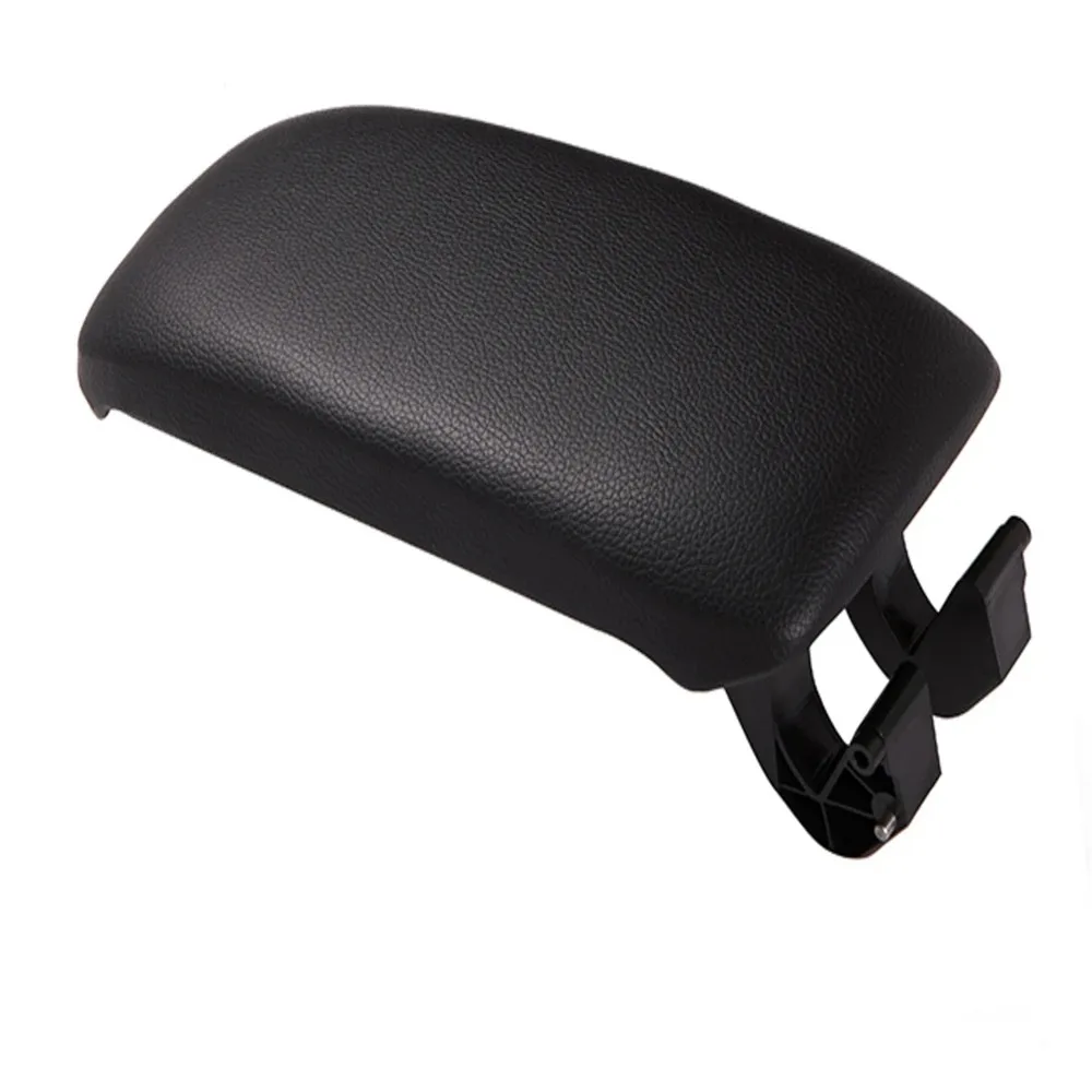 Car Armrest Cover For Audi A3 8P 2003-2012 PU Leather Latch Lid Center Console Armrest Cover Black Storage Box Lid Cover 