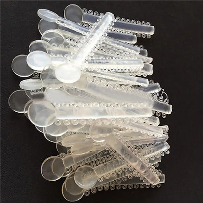 1 Pack 40pcs Dental Orthodontic Elastic Ligature Ties Clear Color (1040 Pcs)